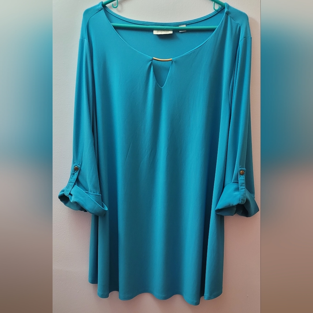 Teal Avenue Plus Size Blouse